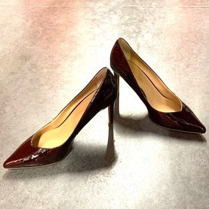 Banana Republic Mahogany Patent Leather Pumps